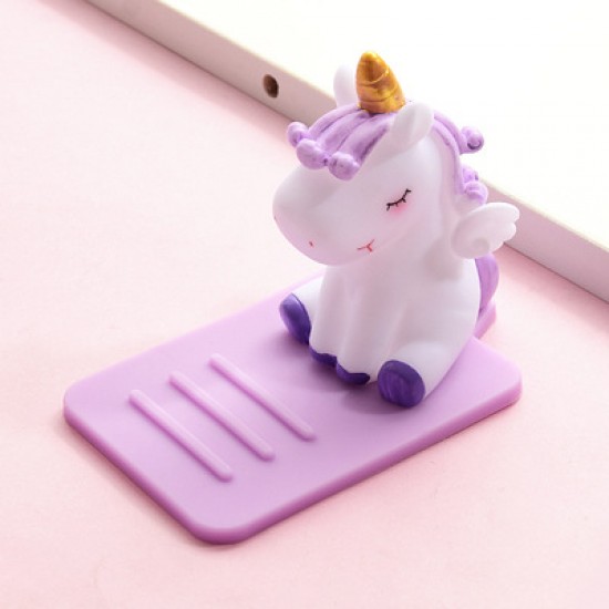 獨角獸懶人手機支架 可愛手機座平板架