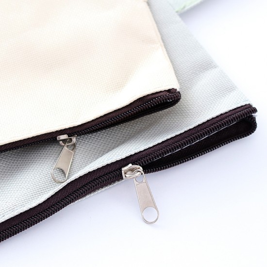 韓版可愛小貓A4資料袋 學生文具文件袋  拉鍊布袋