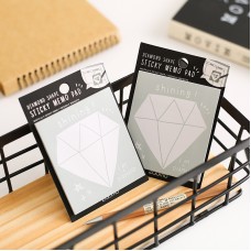 鑽石便利貼 可愛留言便條紙 N次貼 辦公學生用品