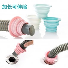 伸縮矽膠管道防臭密封圈 洗衣機下水道防蟲橡膠圈 密封