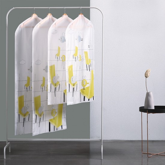 創意印花透明衣物防塵袋 西裝外套防塵掛袋 防塵套