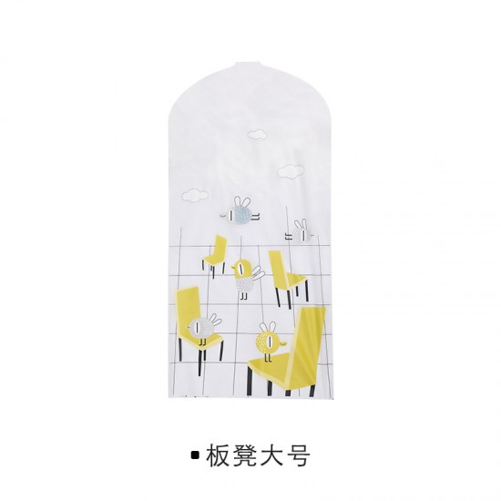創意印花透明衣物防塵袋 西裝外套防塵掛袋 防塵套