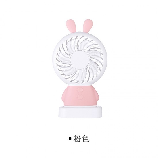 創意USB充電手持小型電風扇 迷你兔子造型風扇 電扇