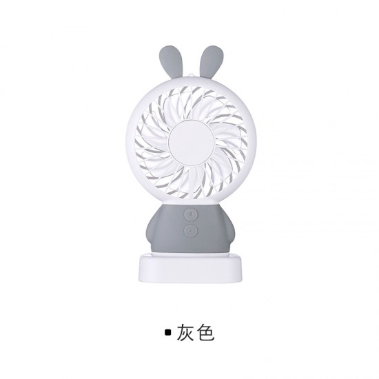 創意USB充電手持小型電風扇 迷你兔子造型風扇 電扇