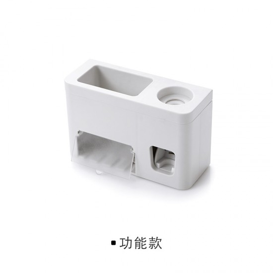 無痕壁掛式擠牙膏器 洗漱用品置物架 自動擠牙膏 浴室必備