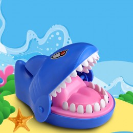 創意大號鯊魚咬手玩具 桌面大鯊魚整人玩具 桌遊
