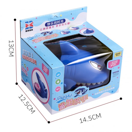 創意大號鯊魚咬手玩具 桌面大鯊魚整人玩具 桌遊