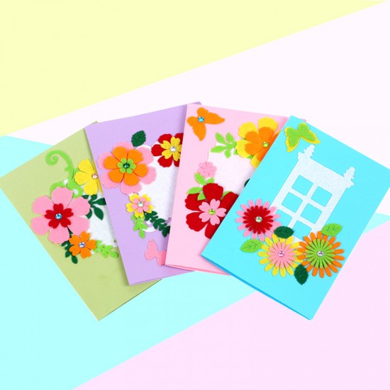 母親節父親節賀卡 美勞課 幼兒園兒童手工DIY材料包 創意立體賀卡