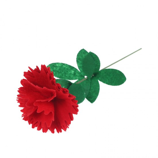 母親節禮物 康乃馨DIY材料包 幼兒園兒童 美勞課  免剪裁不織布