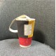 撞色拼接飲料杯袋 環保手搖杯提袋 可摺疊收納杯套