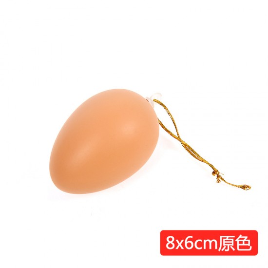 復活節彩蛋 DIY實木仿真彩繪雞蛋 手工彩繪雞蛋