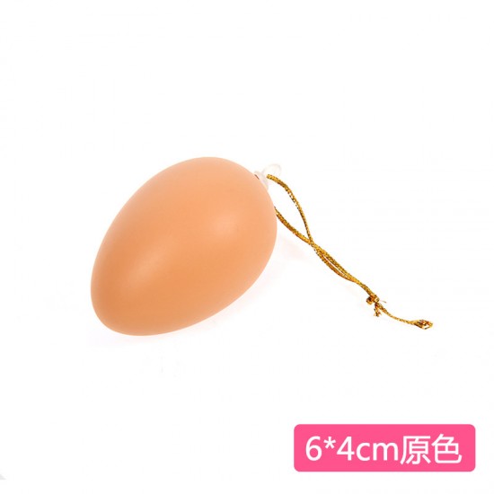 復活節彩蛋 DIY實木仿真彩繪雞蛋 手工彩繪雞蛋