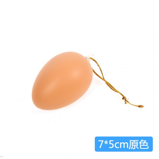 復活節彩蛋 DIY實木仿真彩繪雞蛋 手工彩繪雞蛋