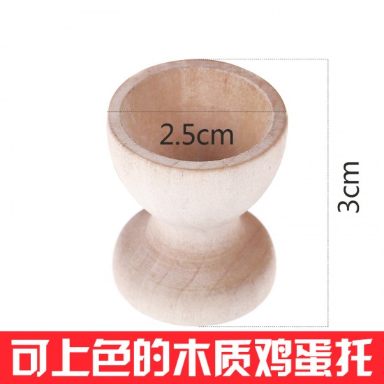 復活節彩蛋 DIY實木仿真彩繪雞蛋 手工彩繪雞蛋