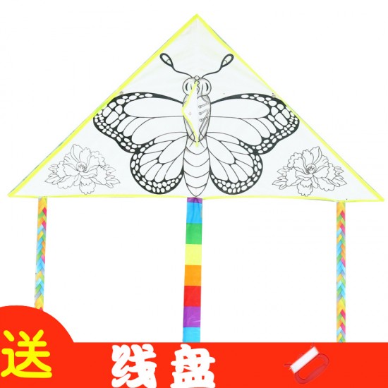 兒童手繪著色風箏 幼兒教學手工DIY材料包
