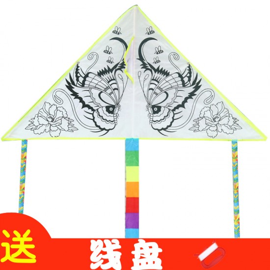 兒童手繪著色風箏 幼兒教學手工DIY材料包
