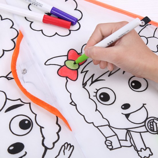 兒童手繪著色風箏 幼兒教學手工DIY材料包