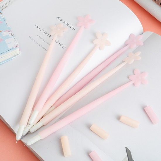 韓國夜光櫻花中性筆 粉嫩少女系原子筆