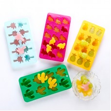 矽膠製冰盒 仙人掌 鳳梨 椰子樹 紅鶴造型製冰格