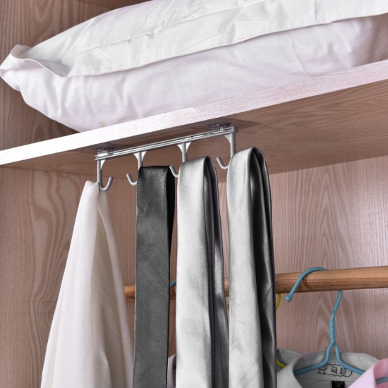 軌道式無痕掛鉤 廚房收納掛架 可推拉衣櫃櫥櫃排鉤