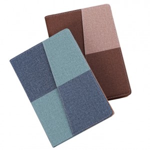 A5商務筆記本 辦公文具 撞色拼接手帳 學生日記本 記事本禮品