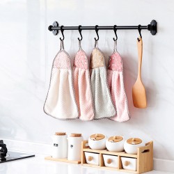 速乾珊瑚絨擦手巾 掛式吸水毛巾 加厚 不掉毛 速乾珊瑚絨擦手巾 掛式吸水毛巾 加厚 不掉毛