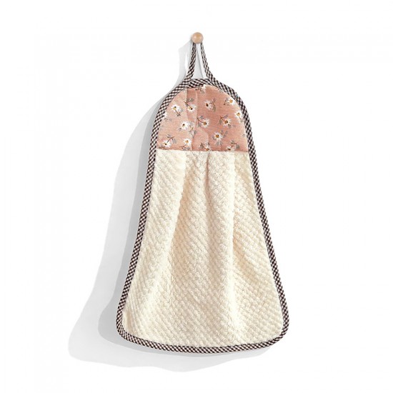 速乾珊瑚絨擦手巾 掛式吸水毛巾 加厚 不掉毛