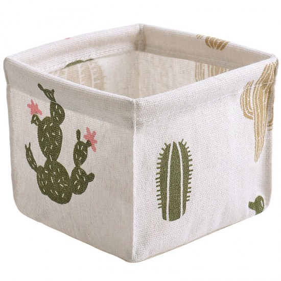 簡約風可折疊收納籃 辦公桌 梳妝臺 文具雜物整理盒 桌面收納盒