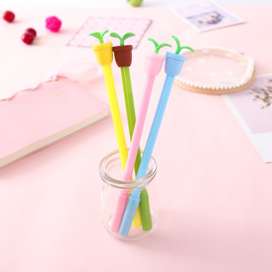 療癒盆栽造型中性筆 辦公用品 學生文具