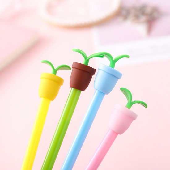 療癒盆栽造型中性筆 辦公用品 學生文具