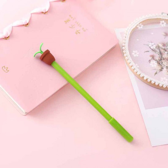 療癒盆栽造型中性筆 辦公用品 學生文具