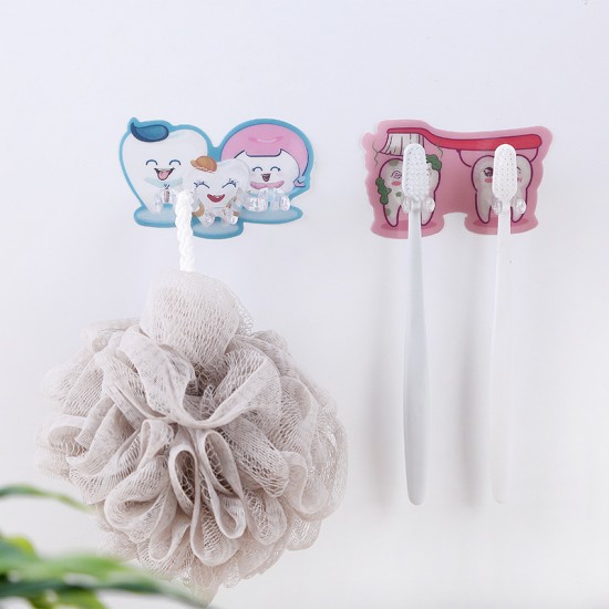 狠牢固黏貼式牙刷架 充電線插頭收納掛勾