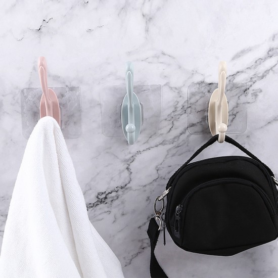 北歐風免打孔掛鉤 浴室廚房臥室 免釘壁掛衣帽鉤