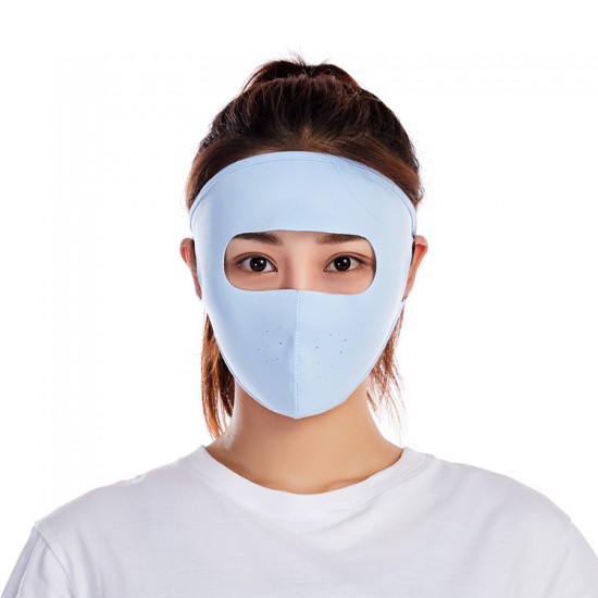 冰絲全臉防曬透氣口罩 機車族必備面罩 戶外防風防塵口罩