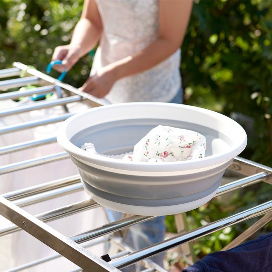 伸縮摺疊臉盆 居家摺疊洗菜盆 塑膠臉盆 洗腳盆