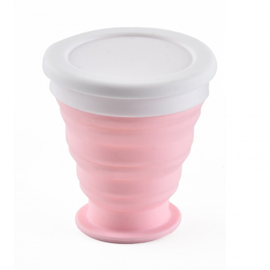 伸縮矽膠摺疊水杯 戶外旅行必備水杯 摺疊漱口杯