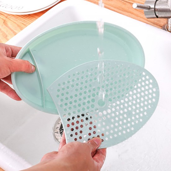 橢圓水餃瀝水盤 創意家用分隔水餃盤 醬醋餃子盤