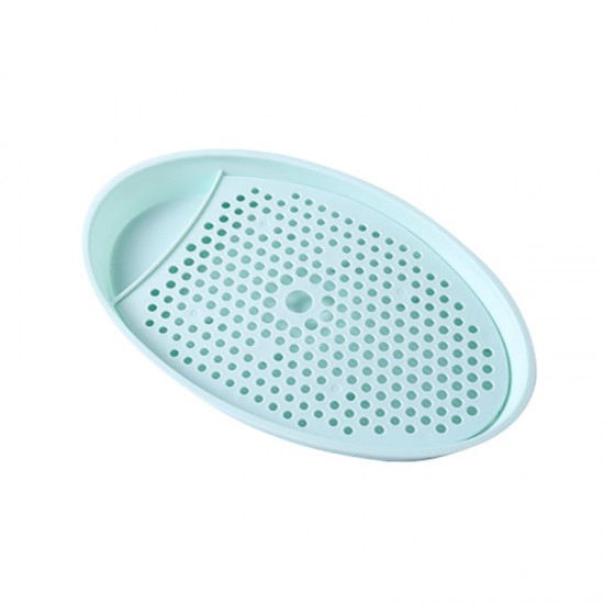 橢圓水餃瀝水盤 創意家用分隔水餃盤 醬醋餃子盤