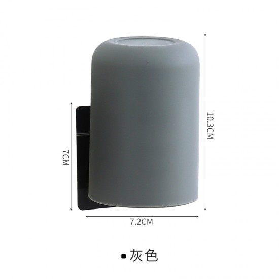 無痕牙刷杯收納架 塑膠簡約壁掛式牙刷架 創意浴室收納掛勾