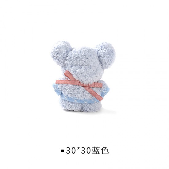 創意小熊造型毛巾 珊瑚絨吸水毛巾 造型毛巾