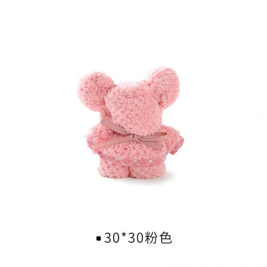 創意小熊造型毛巾 珊瑚絨吸水毛巾 造型毛巾