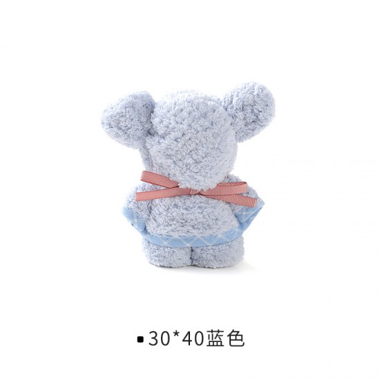 創意小熊造型毛巾 珊瑚絨吸水毛巾 造型毛巾