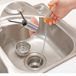 可彎曲管道取物器 清潔必備 水管清潔疏通器 不鏽鋼取物器