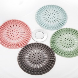矽膠水槽排水口過濾網 浴室廚房必備毛髮濾網 下水道過濾網