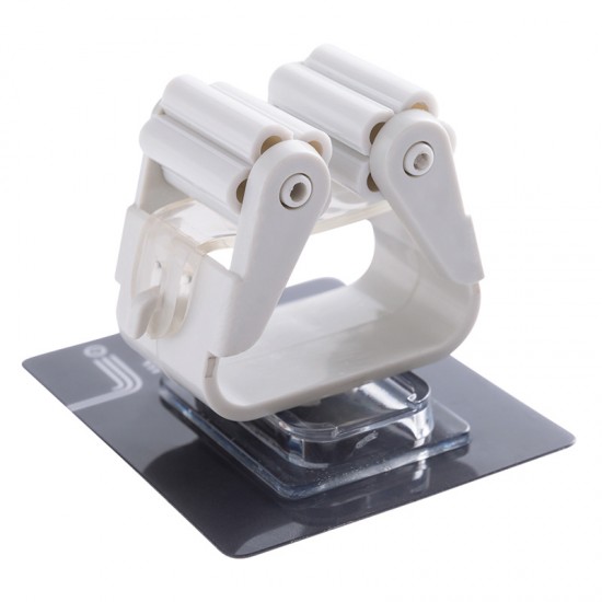 無痕壁掛式拖把掛夾 浴室收納必備掃具掛勾 拖把掃把掛架