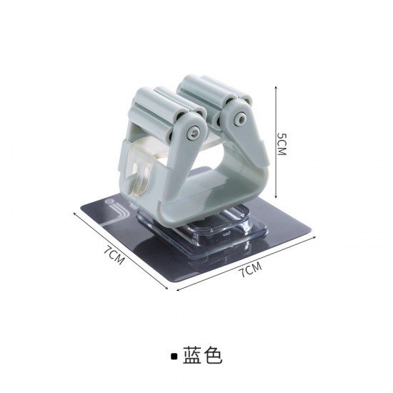 無痕壁掛式拖把掛夾 浴室收納必備掃具掛勾 拖把掃把掛架