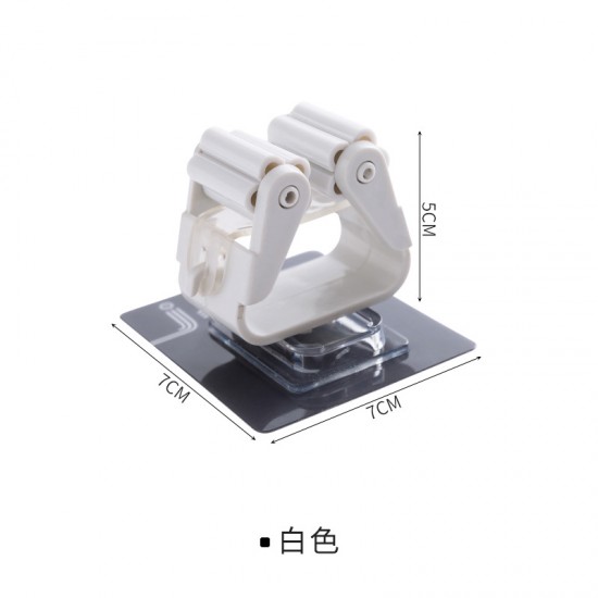 無痕壁掛式拖把掛夾 浴室收納必備掃具掛勾 拖把掃把掛架