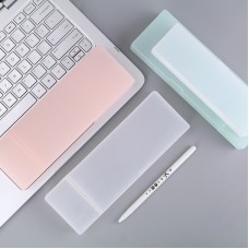 簡約素色磨砂鉛筆盒 多功能半透明收納盒