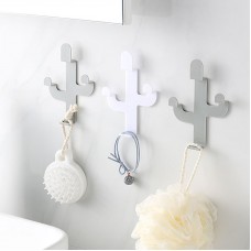 簡約仙人掌黏貼掛勾 浴室壁掛式強力掛勾 沙漠風情廚房掛勾