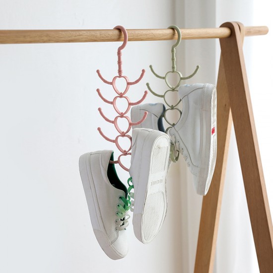 可旋轉多爪領帶絲巾衣架 創意10爪圍巾衣帽架 塑膠掛勾 鞋架